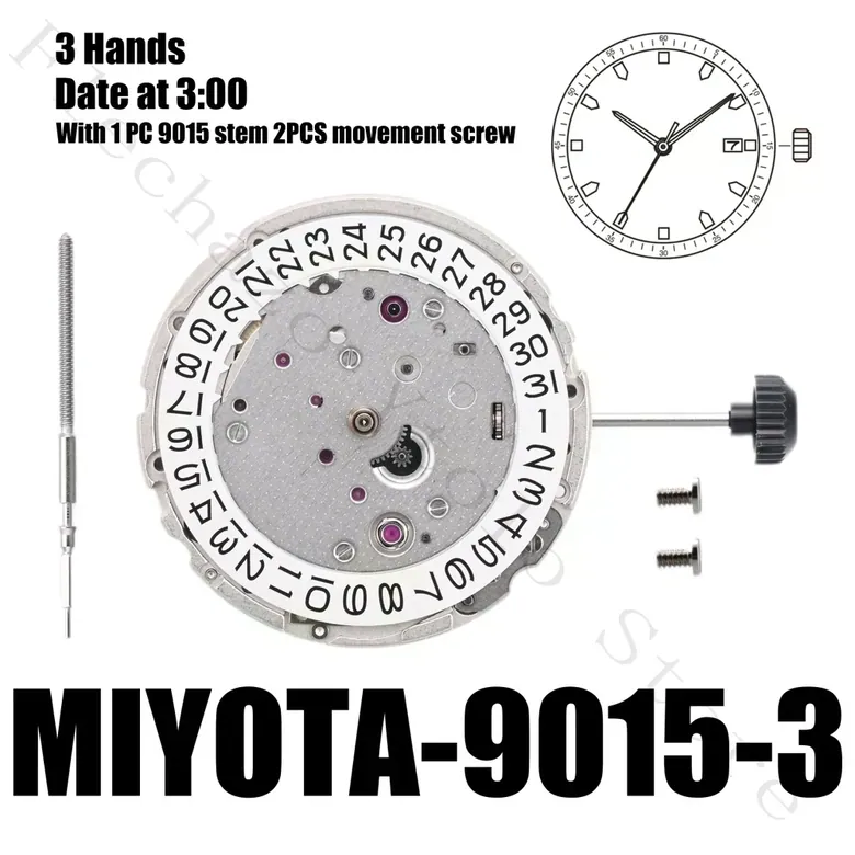 Genuine 9015 Movement Japanese Miyota 9015 Movement