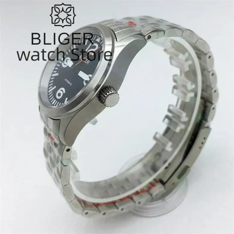 Pilot Flieger Watch BLIGER 36mm 39mm NH35 PT5000 Automatic 10Bar Waterproof Escapement Sapphire