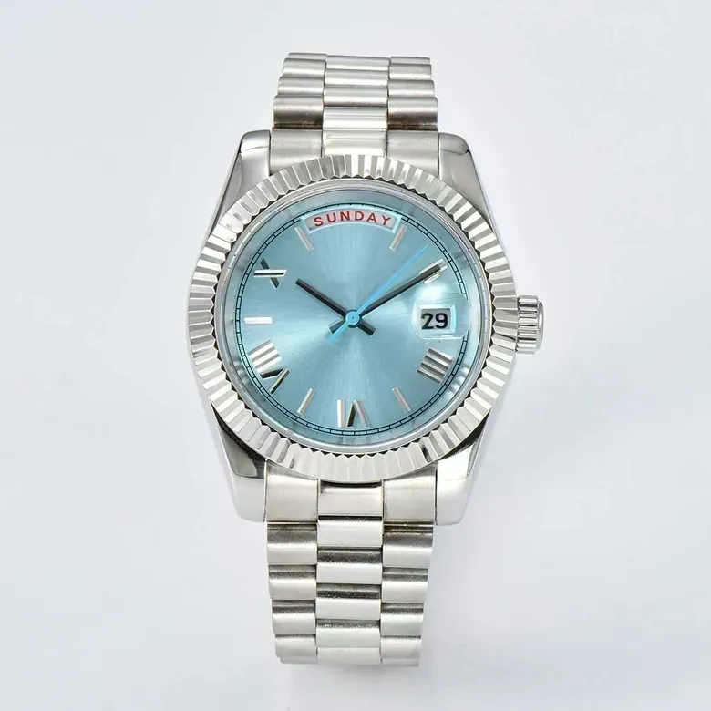 Day-Date Miyota 8285 automatic watches TDD001 Sapphire 10Bar 39MM cust