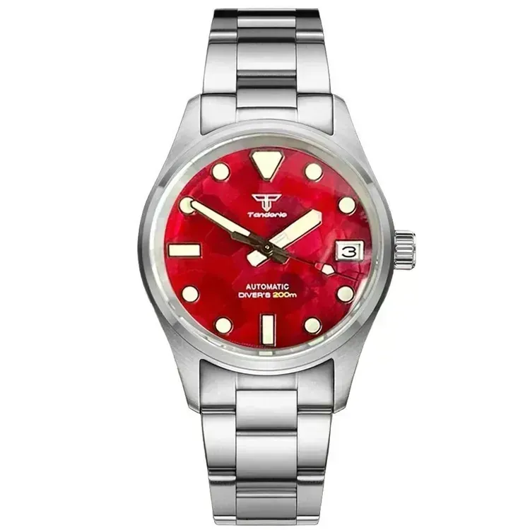 Tandorio 36mm Pilot Field watch NH35 Mechanical Sapphire Crystal 20Bar
