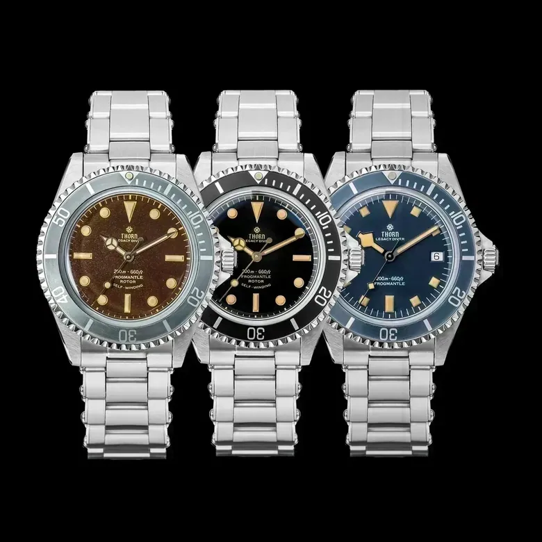 PT5000 Diver Thorn T023 V2 Automatic 40MM 20Bar AR Sapphire Men Watches 316 Stainless Steel