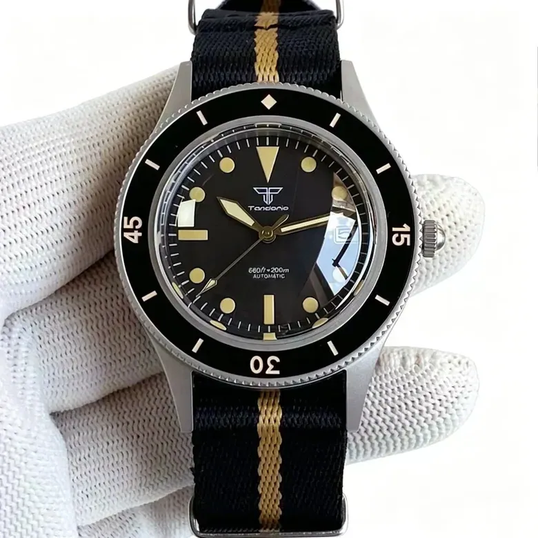 FIfty Fathoms Watch Tandorio TD223k Miyota 8215/PT5000 Diver Domed Sapphire 20ATM