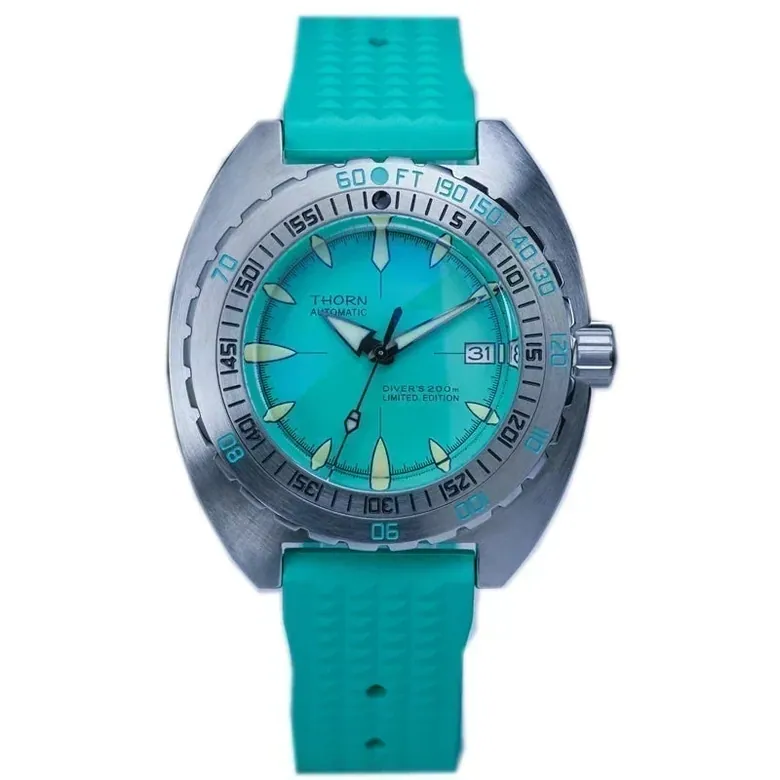 THORN SHY020 Turtle SUB 300T Automatic NH35 44mm AR Sapphire Glass C3 Luminous 200Bar Diver