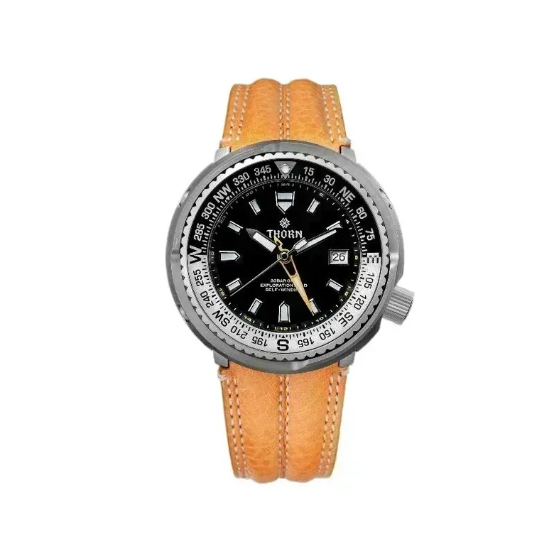 THORN T012 Titanium Mountain Tuna Watch NH34 GMT Movement 47mm Sapphire 20Bar BGW9 Luminous