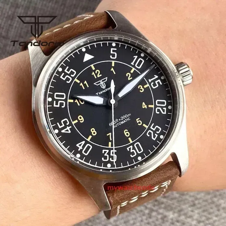 Tandorio 39mm 200m Pilot PT5000 NH35A Automatic Sapphire Glass TD148