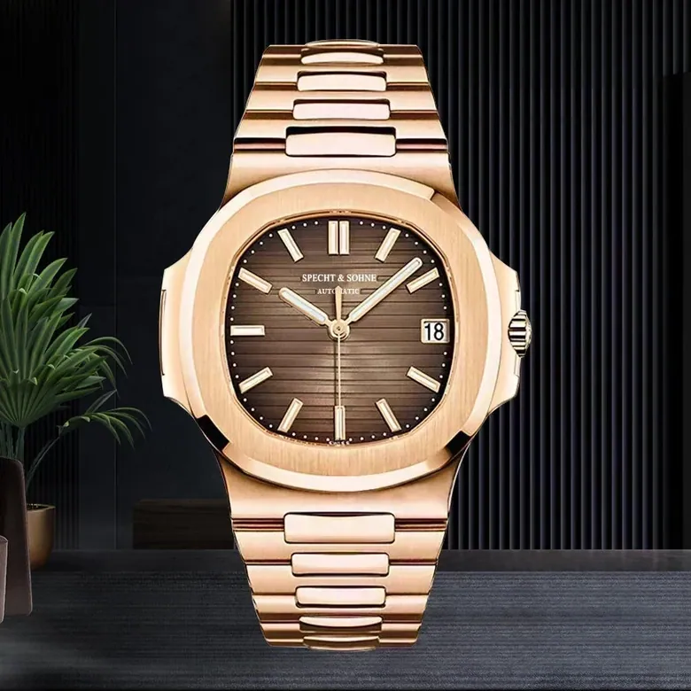 Nautilus Watch Specht&Sohne SP0002 Miyota 8215 Movt Rose Gold Classic 5711 Watch Sapphire Waterproof