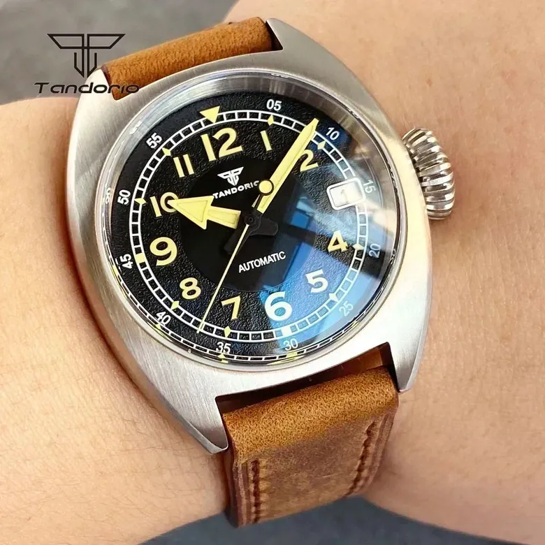 Tandorio Bronze Military TD102B Identity Crisis NH35 Domed AR Sapphire 36mm 20BAR