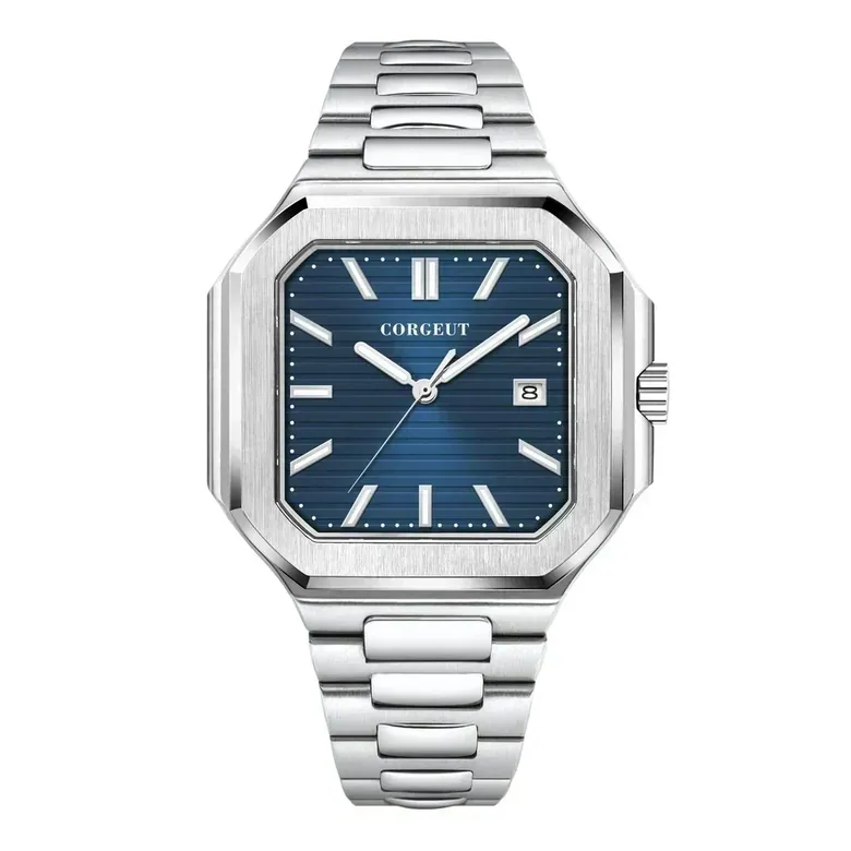 Square Watch Corgeut 6032 44mm Sapphire Miyota 8215 TMI NH35 Automatic 5BAR Customizable