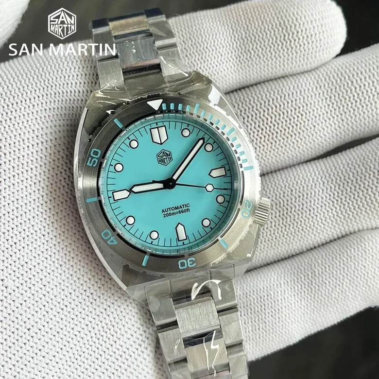 San Martin SN0067 40mm Diver Watch YN55 Automatic AR Sapphire 20Bar Swiss Lume