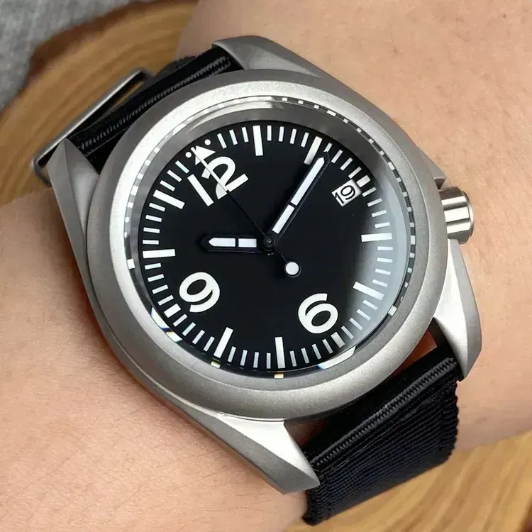 Tandorio 40mm Sandblast watch 200m Waterproof NH35 Field watch sapphir