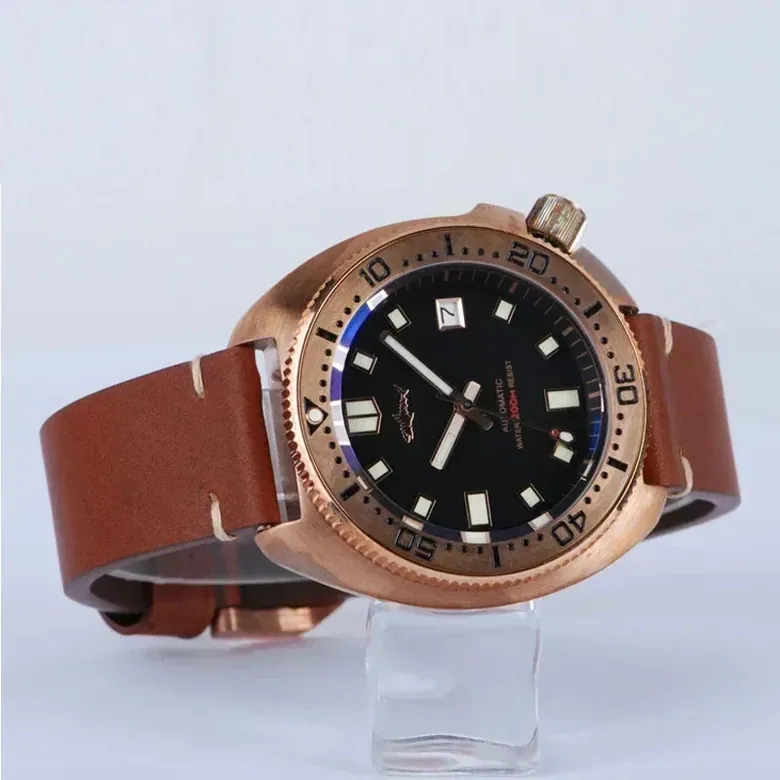 Heimdallr Turtle 6105 Watch CUSN8 Bronze 45mm Sapphire Crystal NH35 20