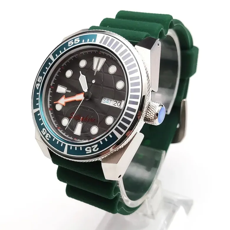 Samurai Diver 42mm NH36A Watch Sapphire Crystal 10Bar Luminous Kanagawa DIal