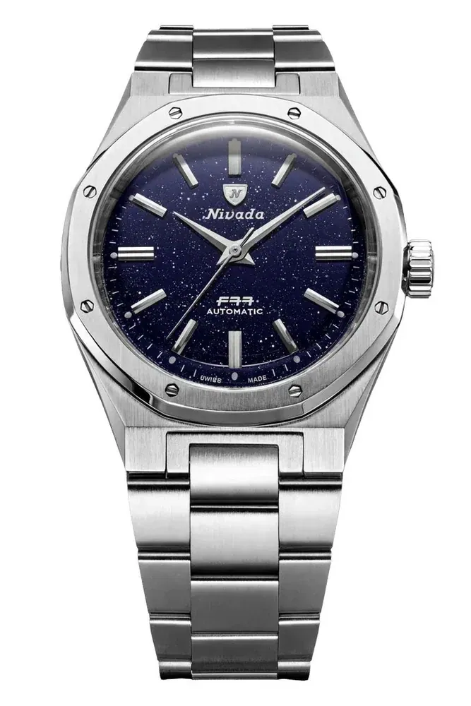 Nivada Grenchen F77 SST Dark Blue Aventurine MK2 38mm 68047A77