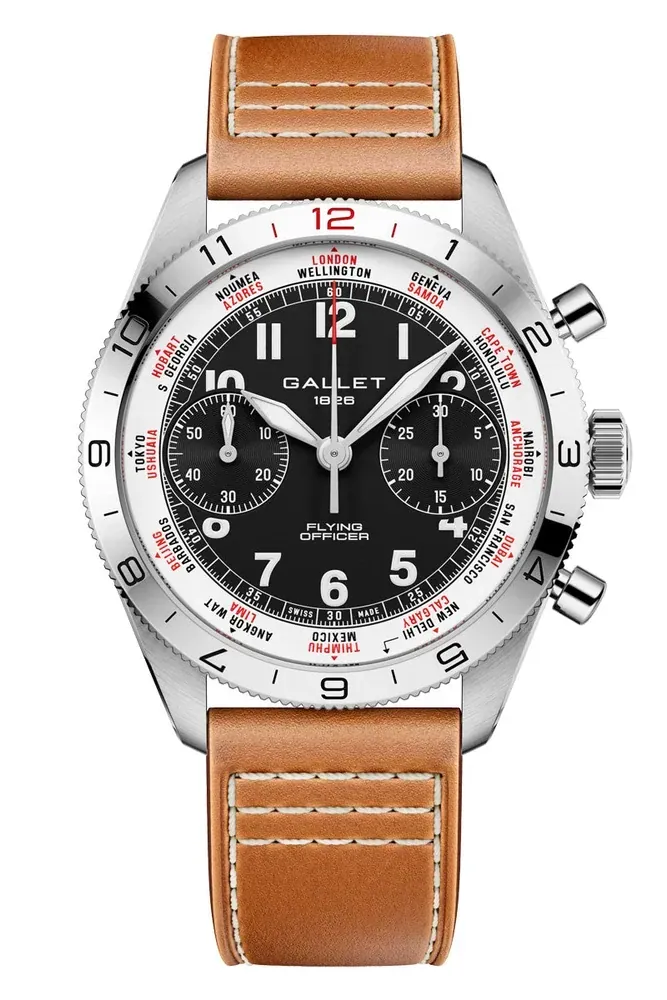 Gallet Flying Officer Chronograph 40mm AG2301131B1X2