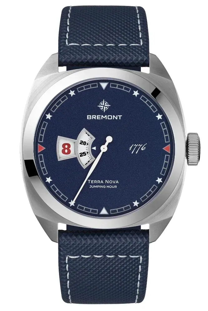 Bremont Terra Nova 40.5mm Jumping Hour 1776 Limited Edition TN40-JH-SS-BL-1776-L-S