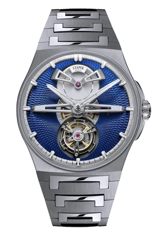 Czapek Antarctique Tourbillon Titanium Cosmic Blue