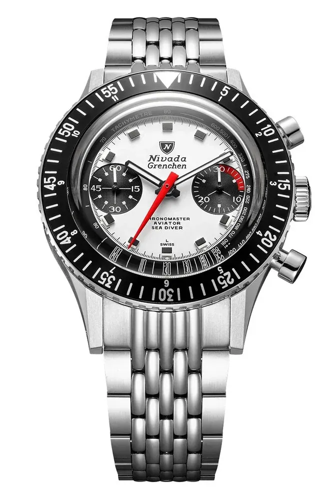 Nivada Grenchen Chronomaster Panda 38mm 86054M04LC