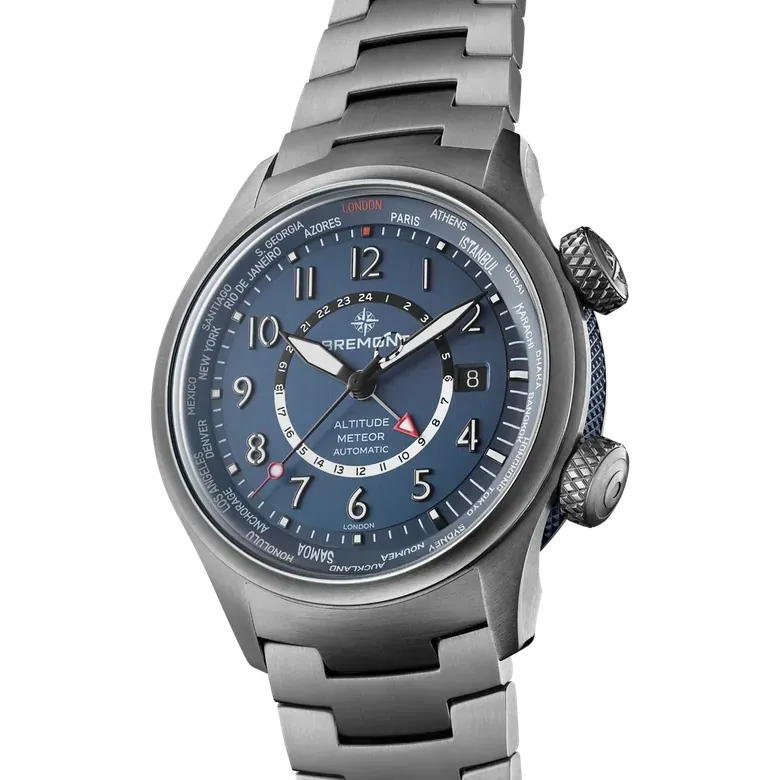 Bremont Altitude MB Meteor GMT Time Zones ALT42-MT-TI-BLBL-B