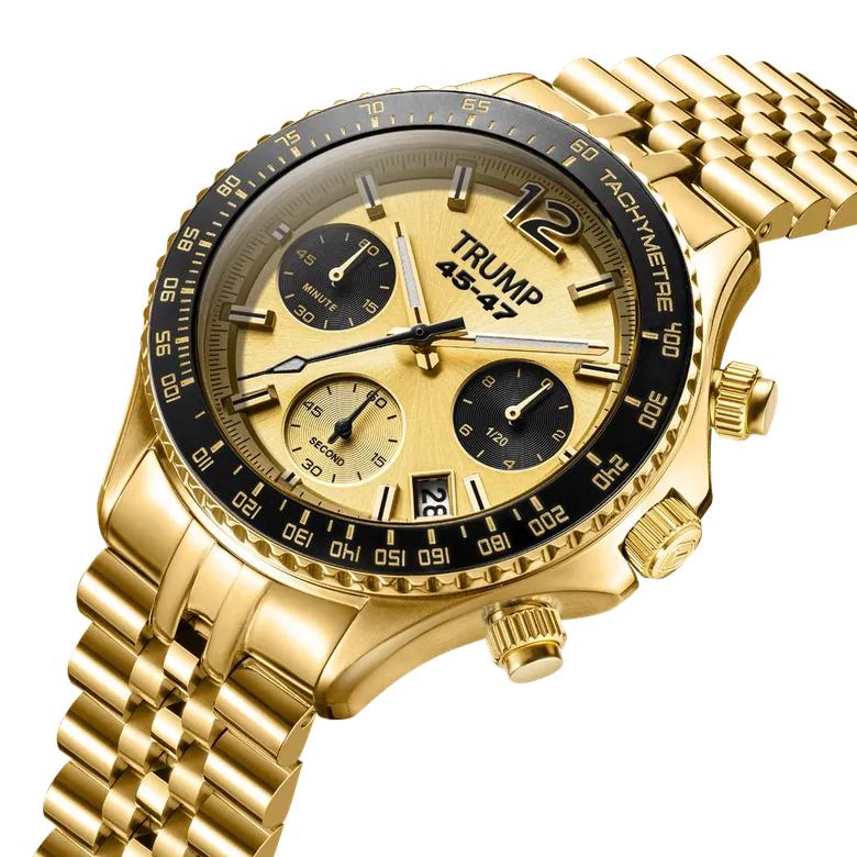 Fight Fight Fight Chronograph Gold Tone