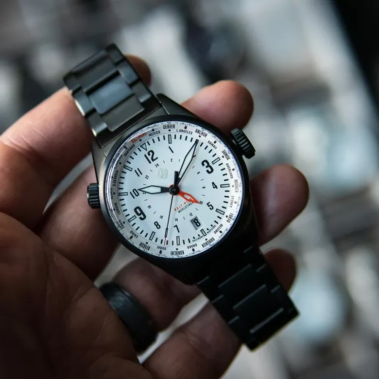 Balt-Pilot Worldtimer DLC Polar White