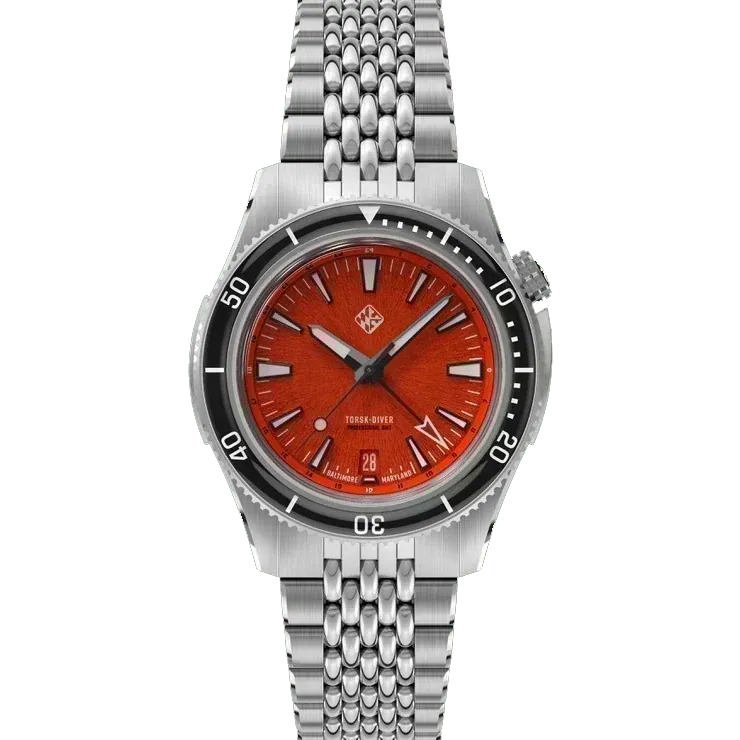 Steel Torsk-Diver Pro GMT 39 - Camden Orange (Preorder)