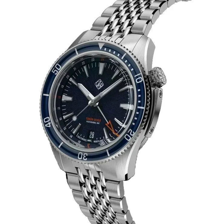 Steel Torsk-Diver Pro GMT 39 - Midnight Blue (Preorder)