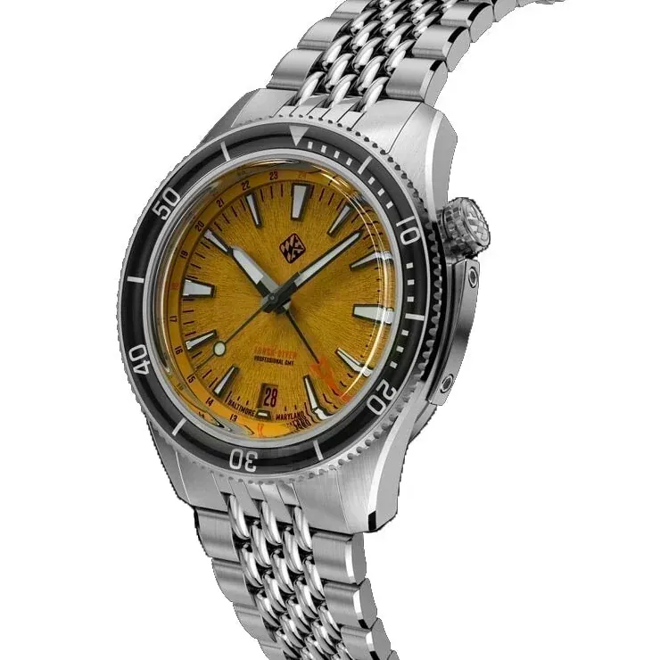 Steel Torsk-Diver Pro GMT 39 -Golden Yellow (Preorder)