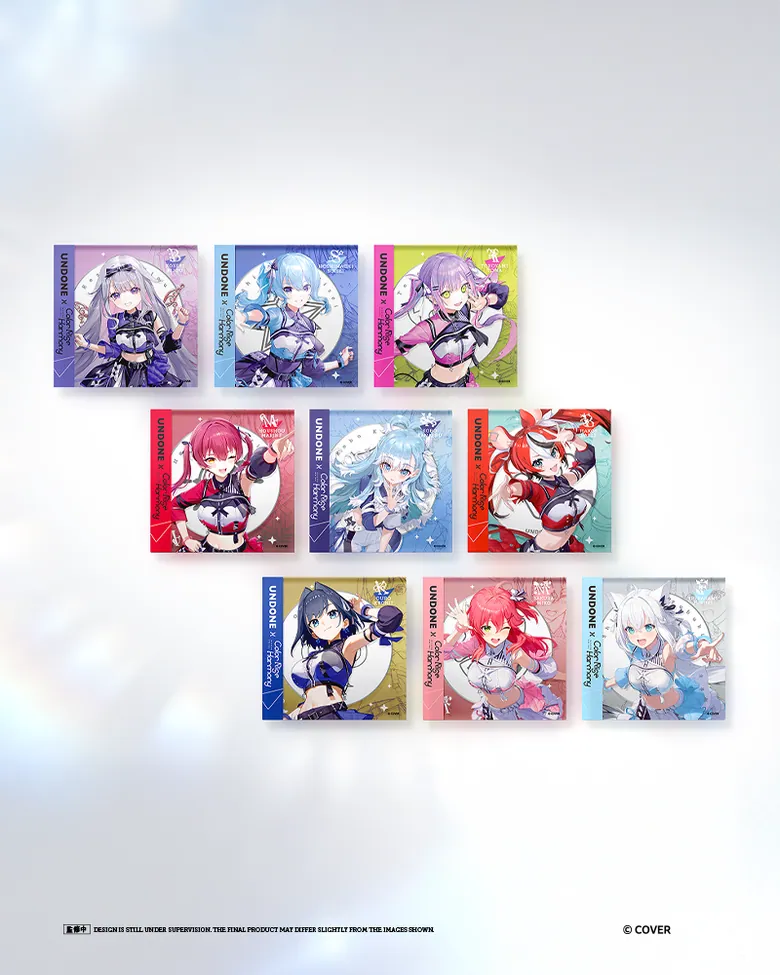 UNDONE x hololive 6th fes. Color Rise Harmony - Collector’s Pin Set