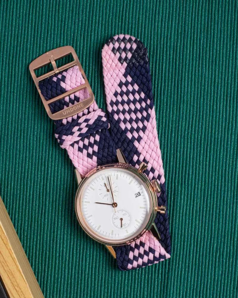 Perlon Pattern Pink / Navy
