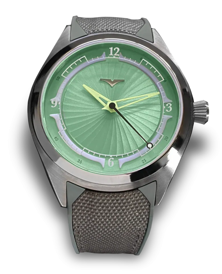 Aurora Mint Titanium Watch | Valour Lucent Collection