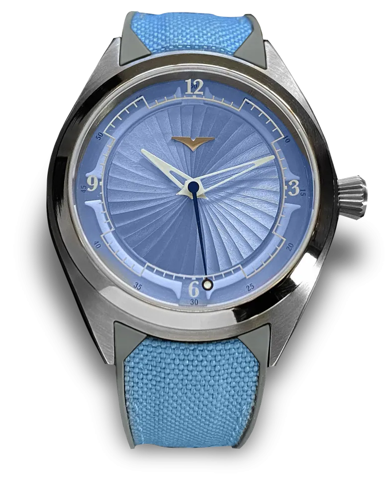 Astral Blue Titanium Watch | Valour Lucent Collection