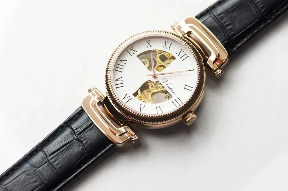 Splendor Watch | Rose Gold White Dial Luxury Watch – Verdure