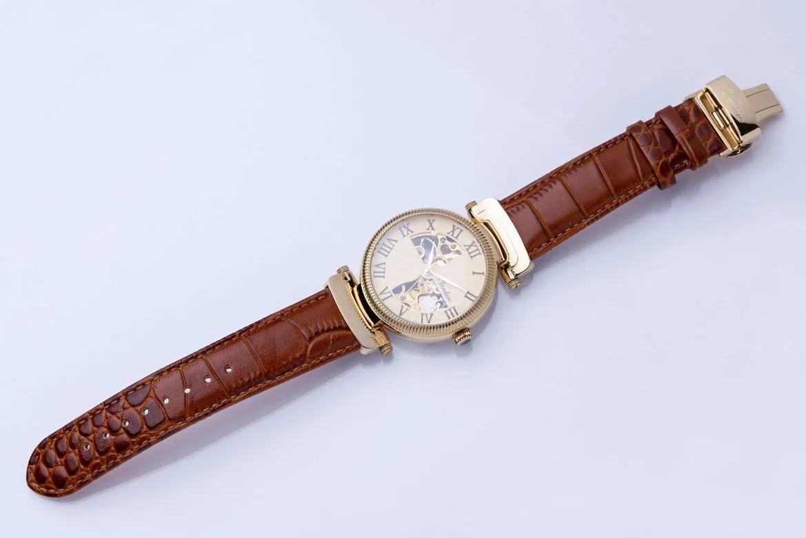 Brown Excellence Watch | Brown Leather Gold Watch – Verdure