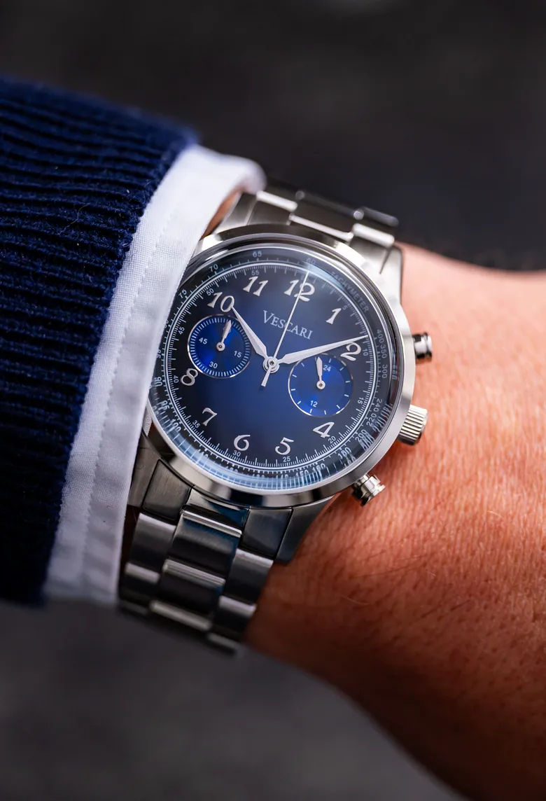 Chestor 'Fume Blue' Limited Edition Chronograph | Vescari Watch Co.