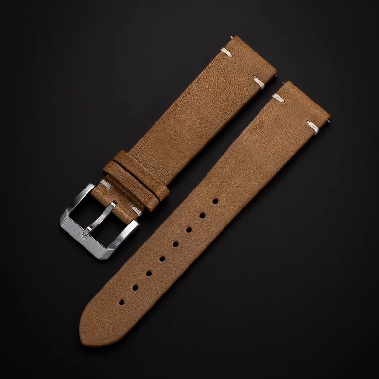 VIIS | Lederarmband Cognac Brown - 20mm