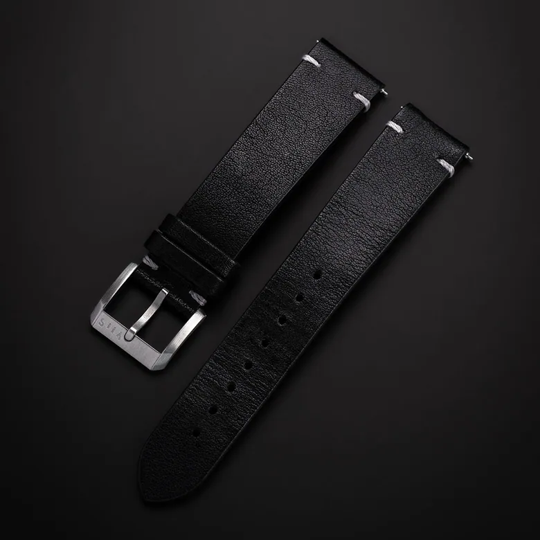 VIIS | Lederarmband Granite Black - 20mm
