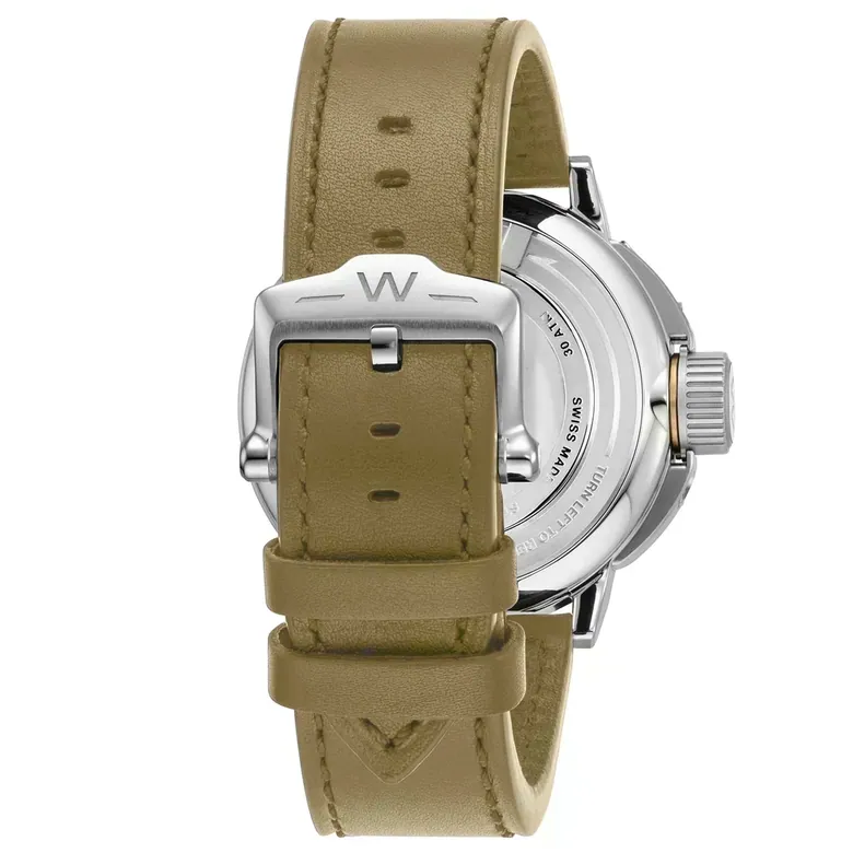 Field & Marine Dual Time Matt Military Green Dial