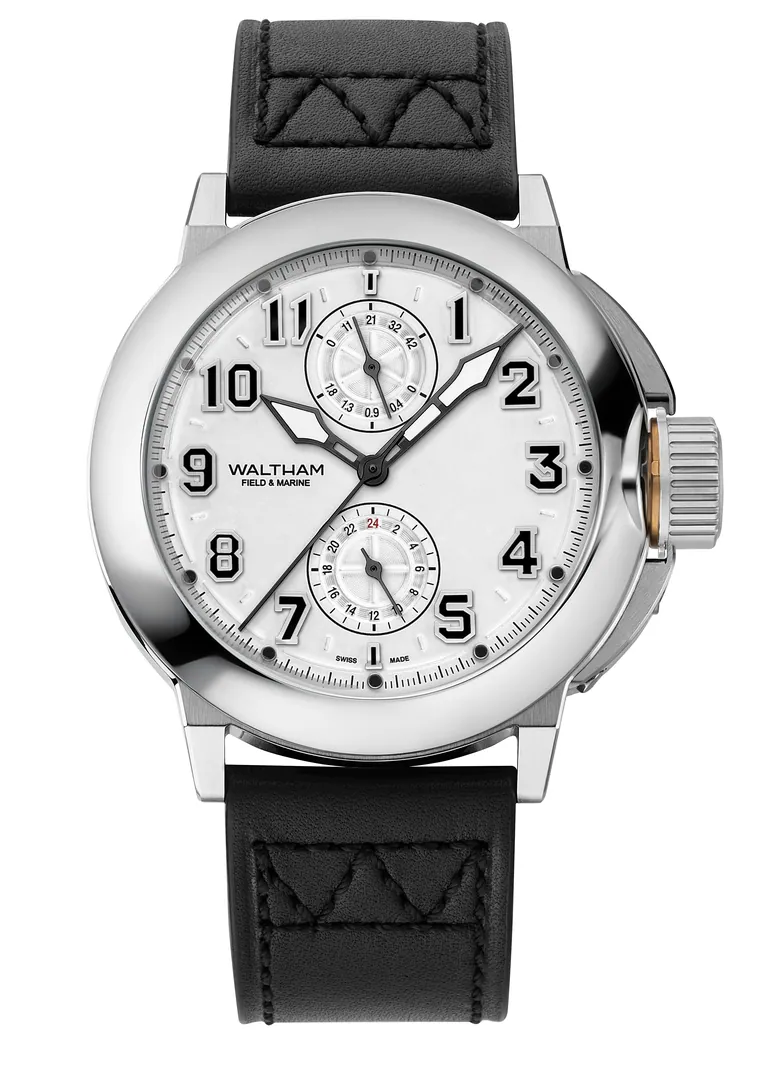 Field & Marine Dual Time White Dial
