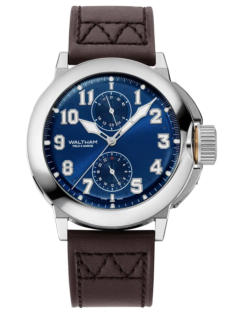 Field & Marine Dual Time Royal Blue Dial