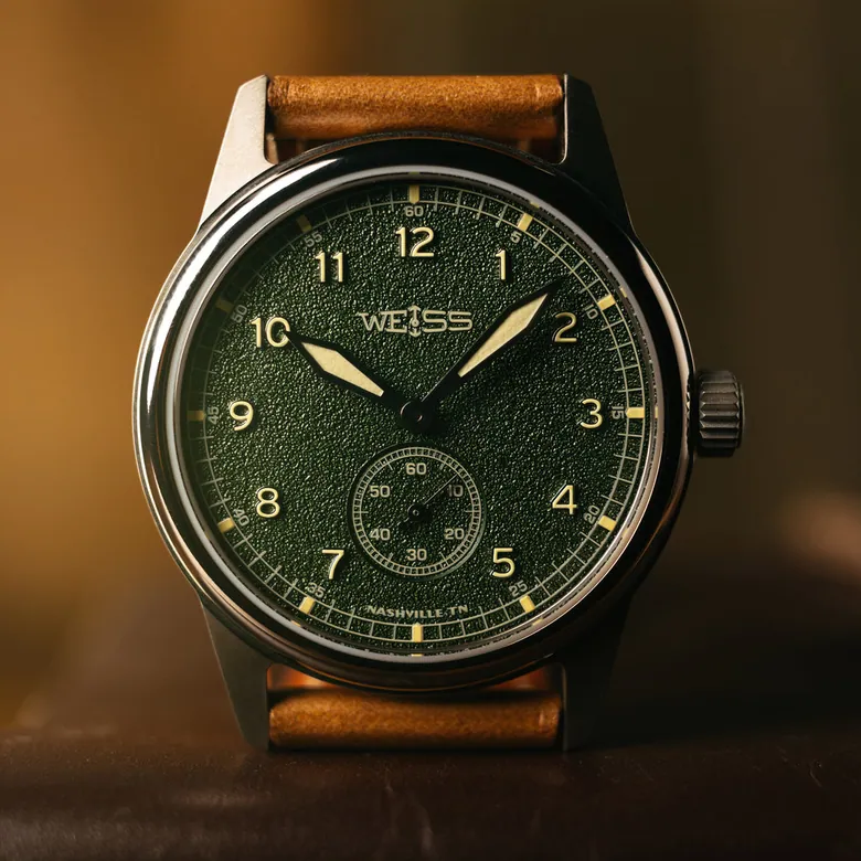 *Limited Edition* Titanium 38mm Standard Issue Field Watch: Textured Sierra Green