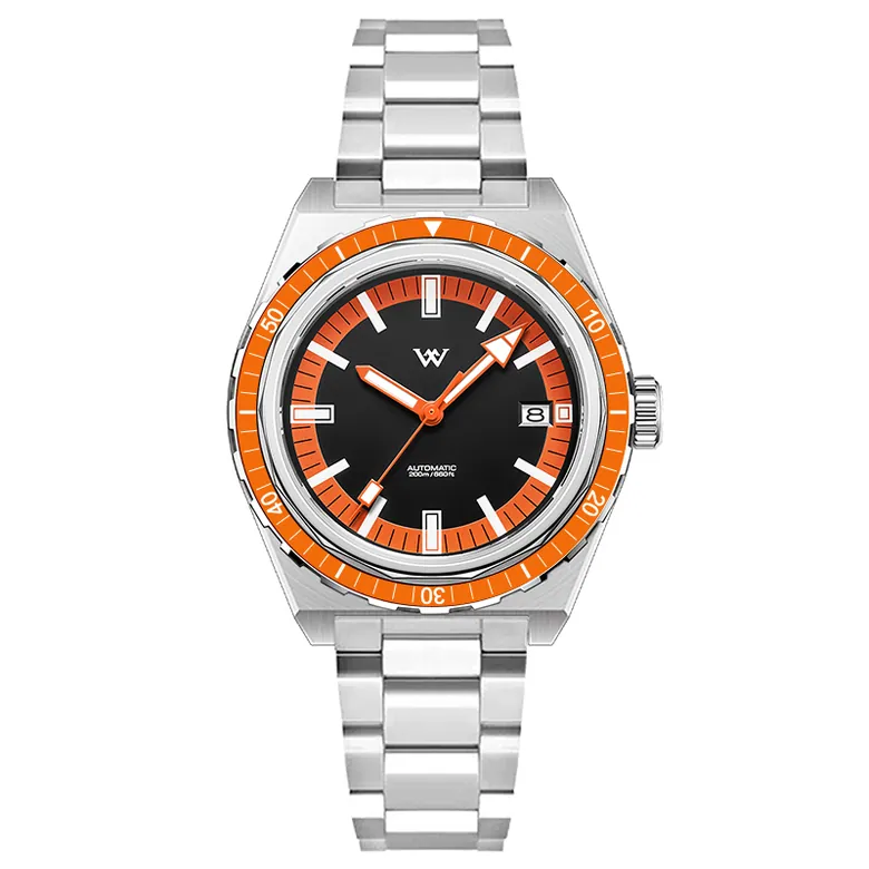 WM194 - WM Watch 42mm NH35 Sapphire Crystal Glass with AR Coating 20Bar Glass Bezel Men's Automatic Mechanical  Watch