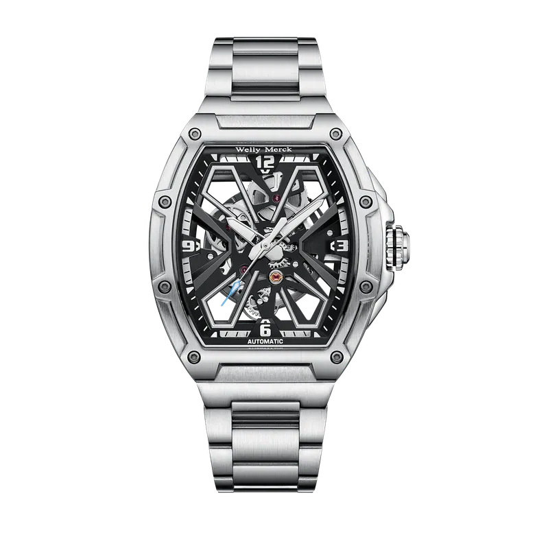 WM180 Skeleton Watch 40.5x47mm MIYOTA6T27 5BAR Men's Automatic Watch