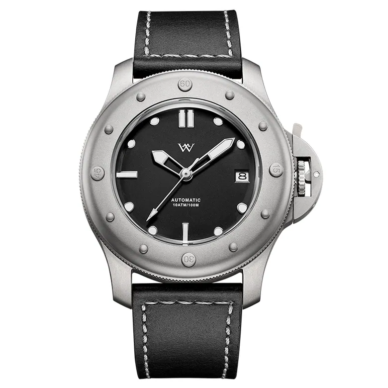 WM200 Titanium Double-Curved mineral glass 39.5mm MIYOTA8215100M Waterproof Classic Casual For Men