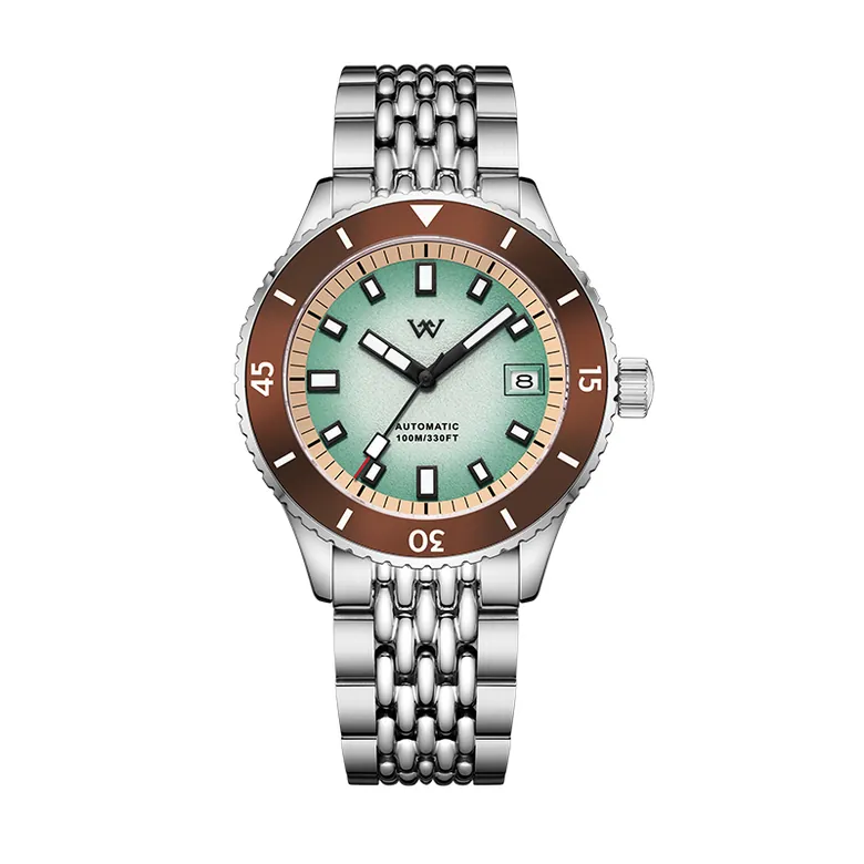 WM212 Sparkle Grain Gradient Dial Watch 41mm NH35 Sapphire Crystal Glass with AR Coating 10ATM Men's Automatic Watch