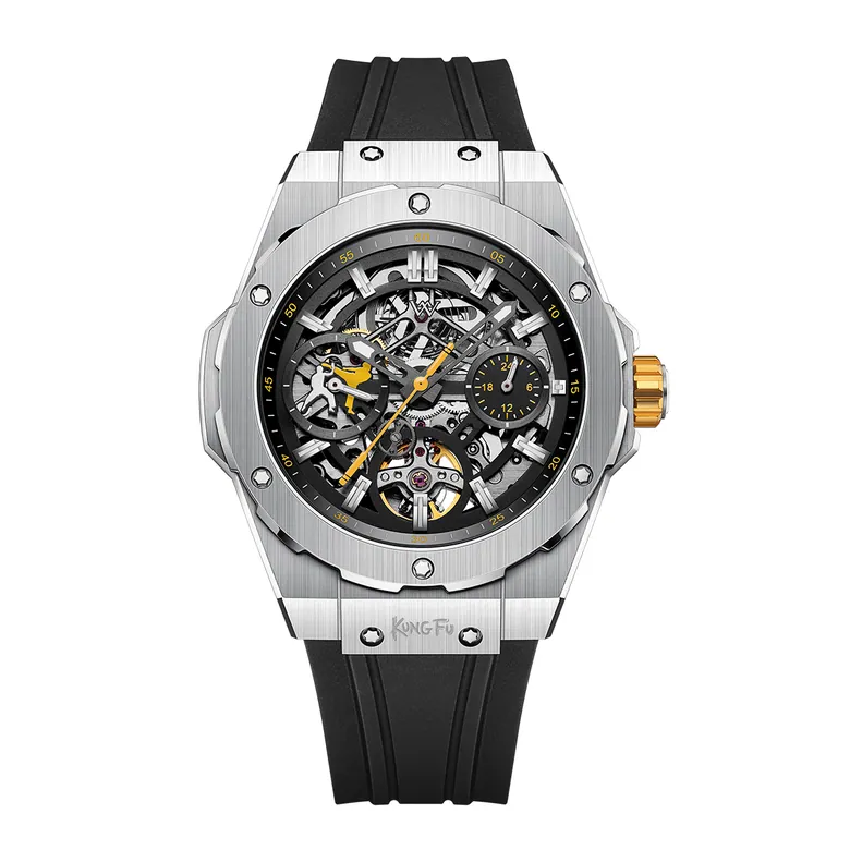 WM128 Skeleton Watch 42mm 7590A 5Bar Limited Edition Collaboration Series  Men's Automatic Watch