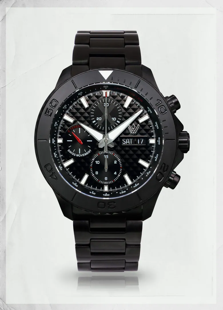 Intrepid X | Chrono-Diver | Black