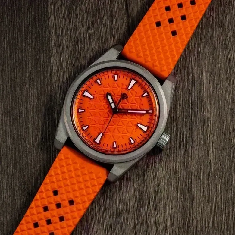 Swiss Made Titanium Basilea Orange no date