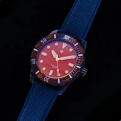 Timascus Pearl Diver V2 - Orange Agate