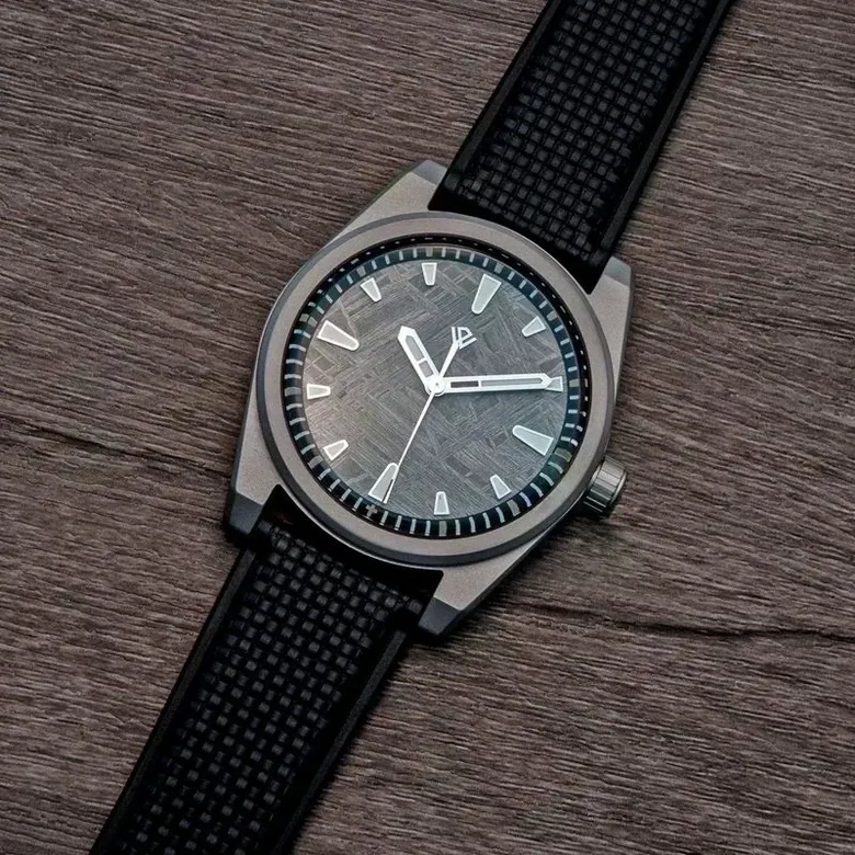 US STOCK Basilea 39 mm – Meteorite Dial, Grade 5 Titanium, Soprod M100