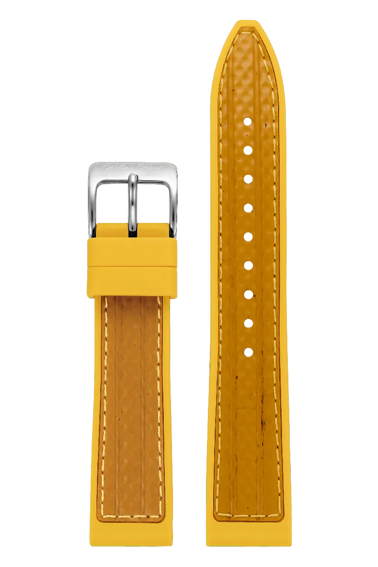 William Wood Watches: Straps - Yellow Fire Hose Strap